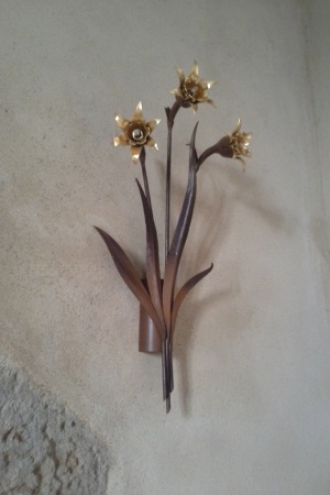 Applique murale en fer creation fougeres