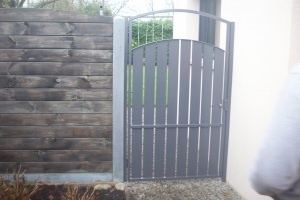 Porte de jardin en fer à Rennes